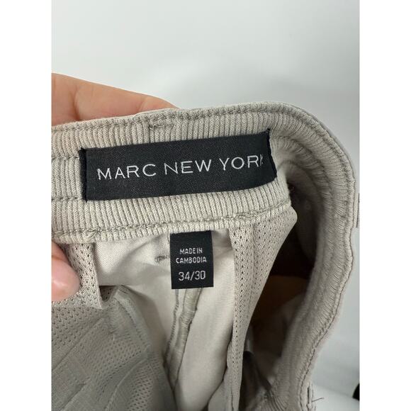 Marc New York Commuter Pants Men 34x30 (34x28) Gray Stretch Comfort Performance - Picture 8 of 10